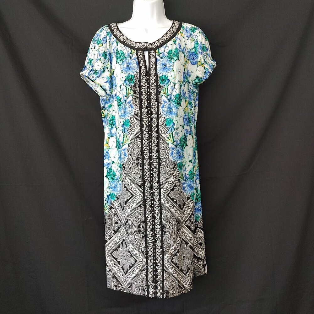 BLUE - BEADED SUMMER DRESS